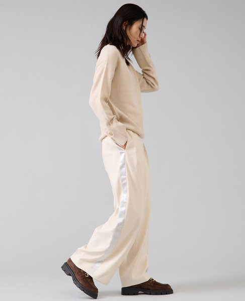 【定番】フォックスウールボートネックニット 詳細画像 ライトベージュ 14