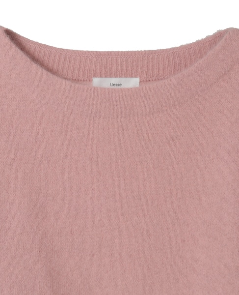 【定番】フォックスウールボートネックニット 詳細画像 ピンク 12