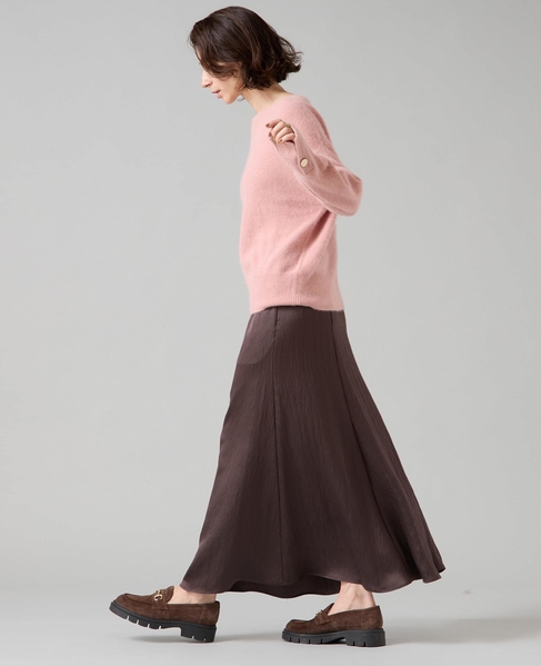 【定番】フォックスウールボートネックニット 詳細画像 ピンク 7