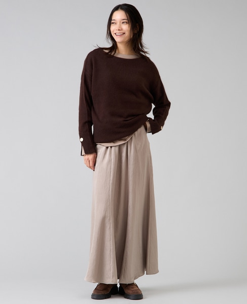 【定番】フォックスウールボートネックニット 詳細画像 ブラウン 4