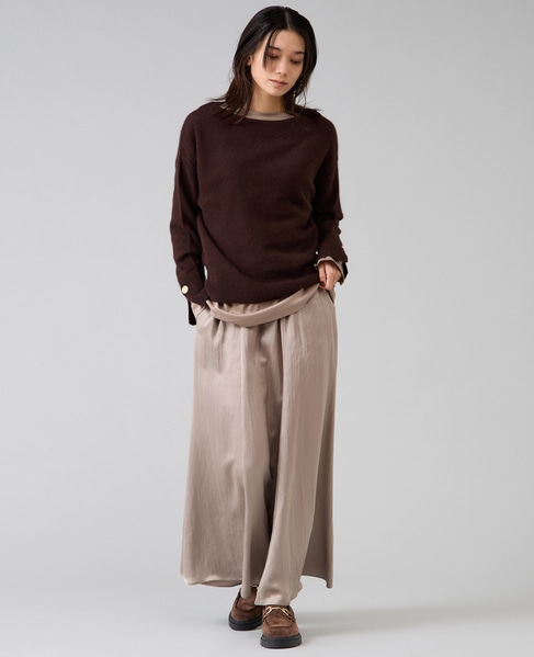 【定番】フォックスウールボートネックニット 詳細画像 ブラウン 6