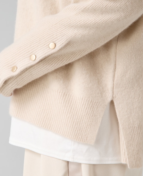 フォックスウールワイドドルマンニット 詳細画像 ライトベージュ 11
