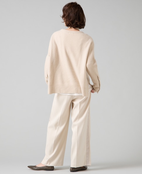 フォックスウールワイドドルマンニット 詳細画像 ライトベージュ 6