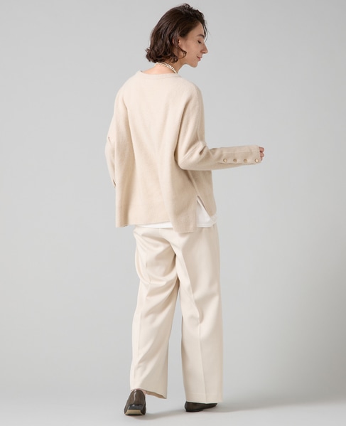 フォックスウールワイドドルマンニット 詳細画像 ライトベージュ 7