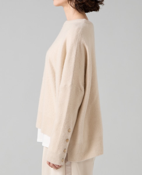 フォックスウールワイドドルマンニット 詳細画像 ライトベージュ 9