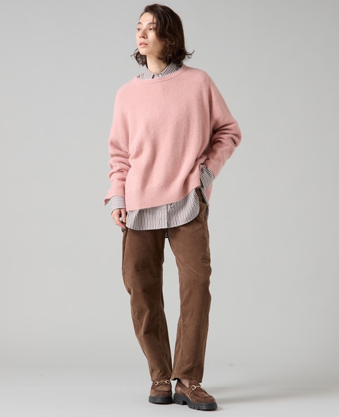 フォックスウールワイドドルマンニット 詳細画像 ピンク 3