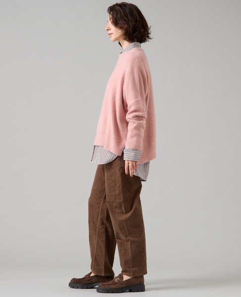 フォックスウールワイドドルマンニット 詳細画像 ピンク 4