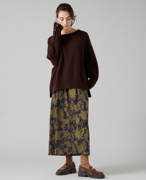 フォックスウールワイドドルマンニット 詳細画像 ブラウン 5