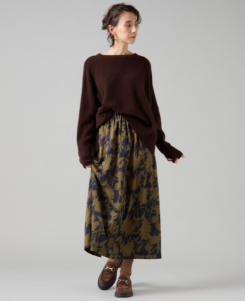 フォックスウールワイドドルマンニット 詳細画像 ブラウン 8