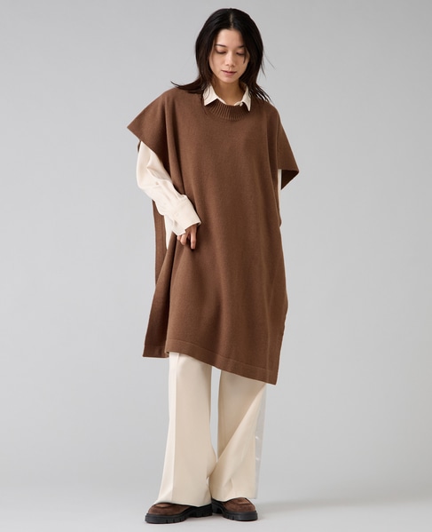 マルチウェイニットベスト 詳細画像 ブラウン 8