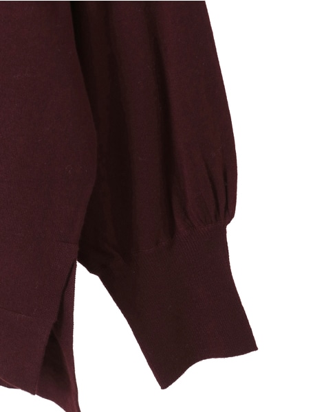 ハイネックラグランドルマンニット 詳細画像 ボルドー 14