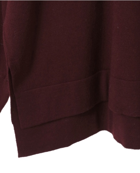 ハイネックラグランドルマンニット 詳細画像 ボルドー 15