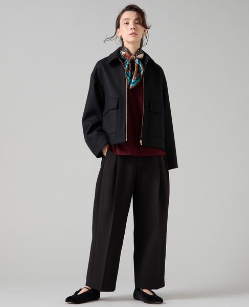 ハイネックラグランドルマンニット 詳細画像 ボルドー 6