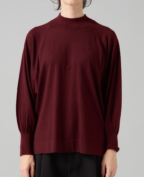 ハイネックラグランドルマンニット 詳細画像 ボルドー 7