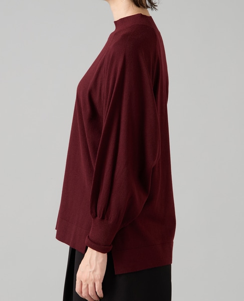 ハイネックラグランドルマンニット 詳細画像 ボルドー 8