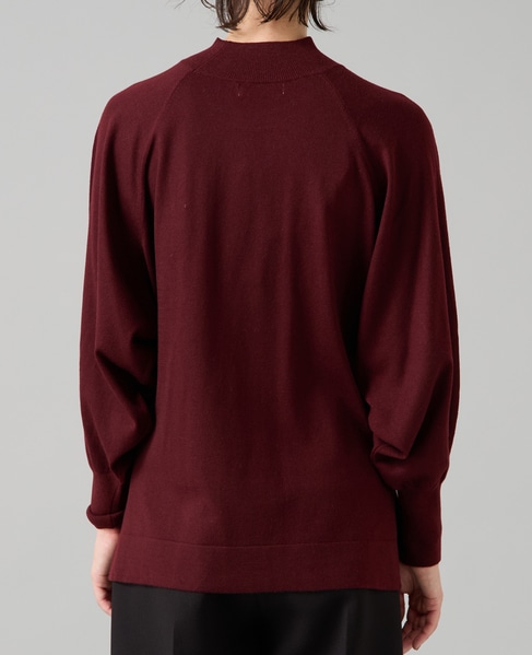 ハイネックラグランドルマンニット 詳細画像 ボルドー 9