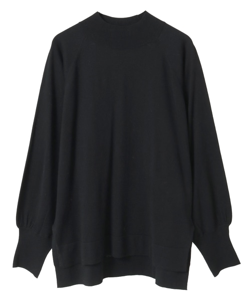 ハイネックラグランドルマンニット 詳細画像 ブラック 8