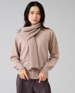 ストールデザインニットトップス