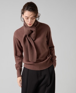 ストールデザインニットトップス