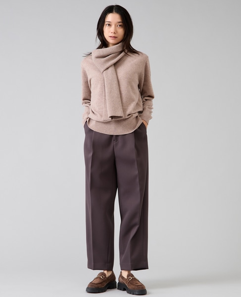 ストールデザインニットトップス 詳細画像 トップベージュ 4