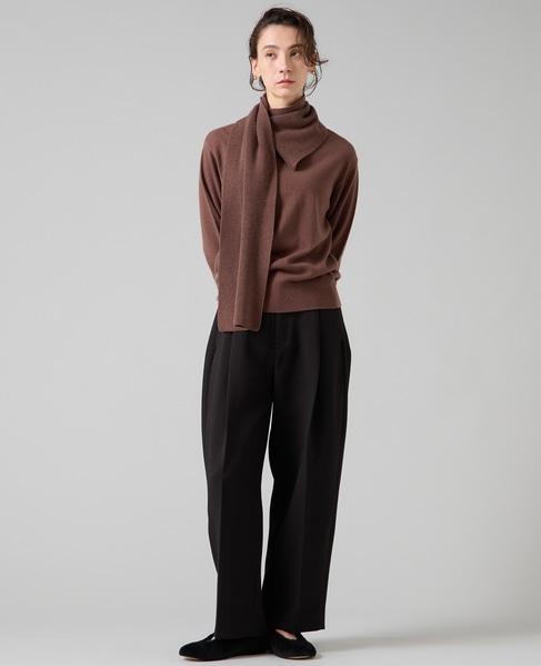 ストールデザインニットトップス 詳細画像 ブラウン 5