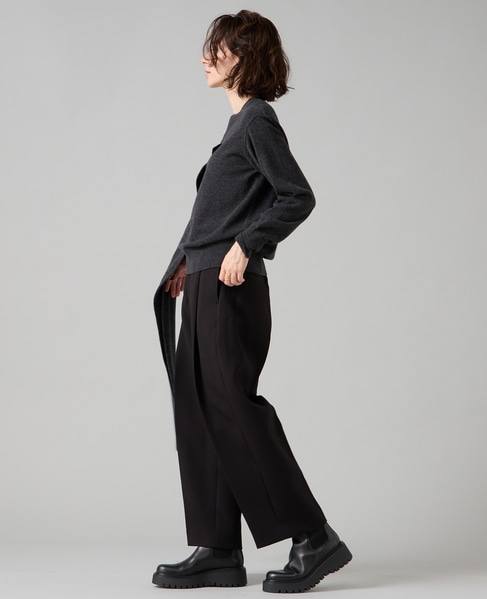 ストールデザインニットトップス 詳細画像 チャコールグレー 6