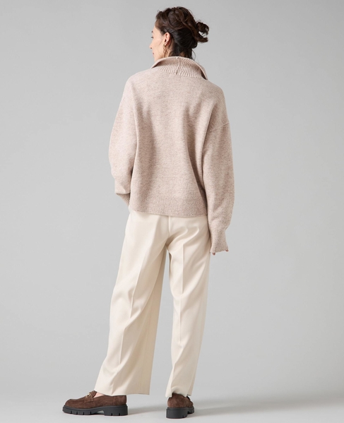 ハーフジップニット 詳細画像 ベージュ 6