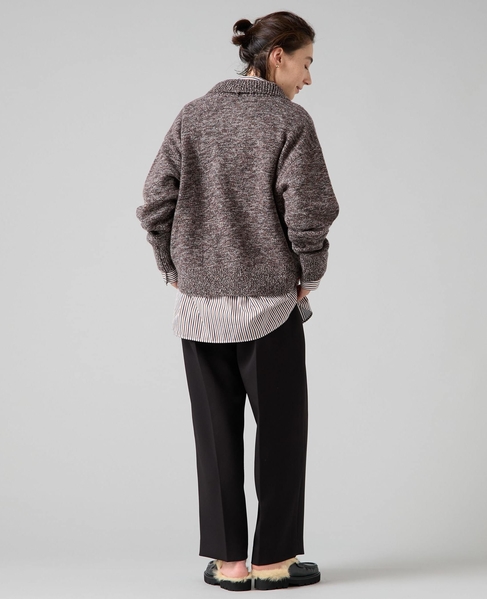 ハーフジップニット 詳細画像 ブラウン 10