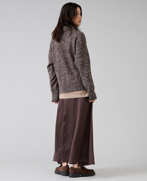 ハーフジップニット 詳細画像 ブラウン 17