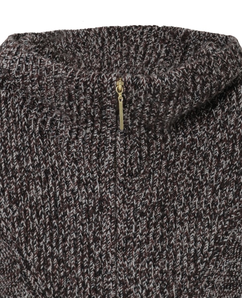 ハーフジップニット 詳細画像 ブラウン 20