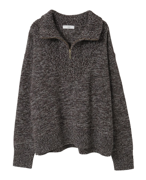 ハーフジップニット 詳細画像 ブラウン 24