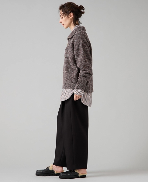 ハーフジップニット 詳細画像 ブラウン 7