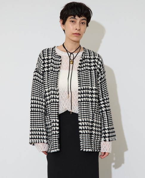 クルーネックレーストップス 詳細画像 アイボリー 2