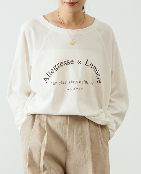 ロゴミニ裏毛スウェット 詳細画像 オフホワイト 1