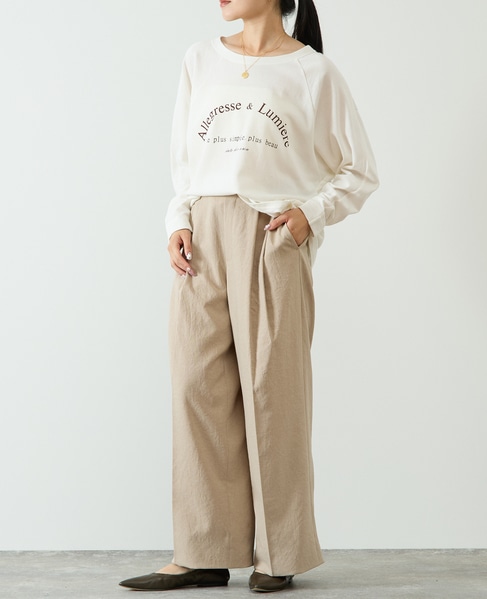 ロゴミニ裏毛スウェット 詳細画像 オフホワイト 2