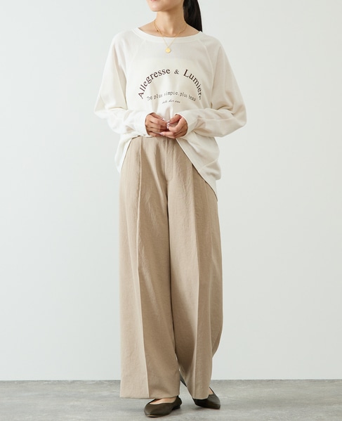 ロゴミニ裏毛スウェット 詳細画像 オフホワイト 3