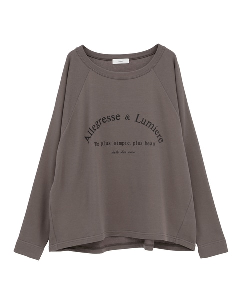 ロゴミニ裏毛スウェット 詳細画像 チャコール 1