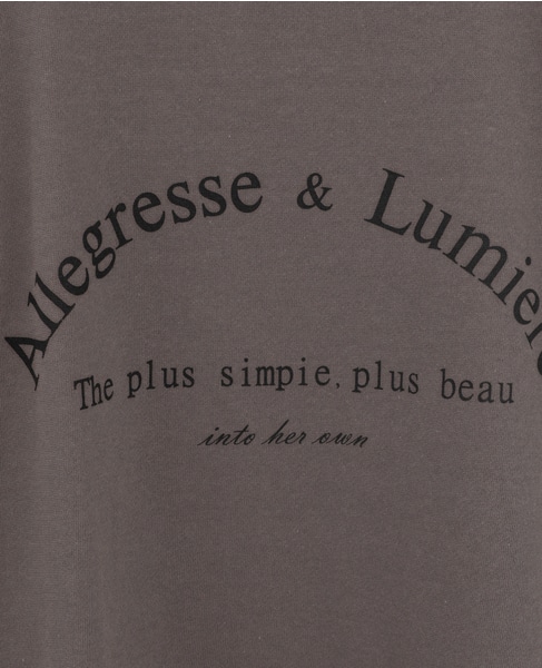 ロゴミニ裏毛スウェット 詳細画像 チャコール 5