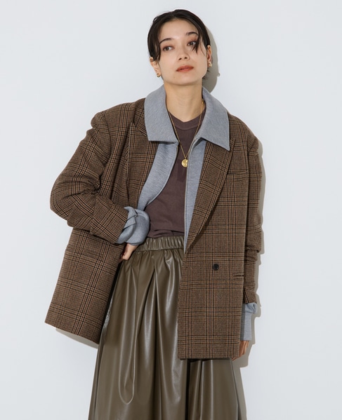 ジップ開きブルゾン 詳細画像 杢グレー 4