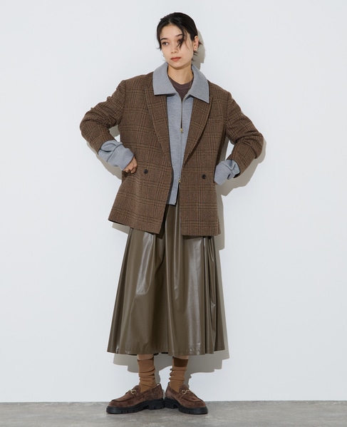 ジップ開きブルゾン 詳細画像 杢グレー 6