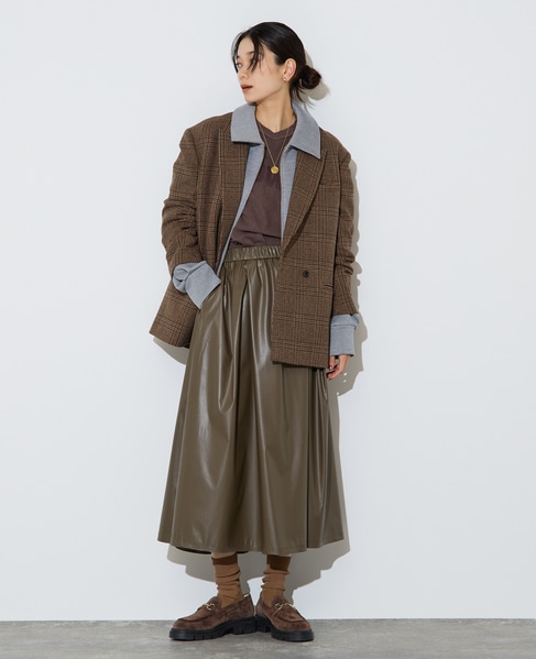 ジップ開きブルゾン 詳細画像 杢グレー 7