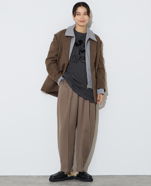 ジップ開きブルゾン 詳細画像 杢グレー 8