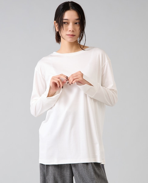 袖口カフスカットソー 詳細画像 ホワイト 3