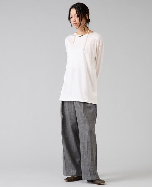 袖口カフスカットソー 詳細画像 ホワイト 7