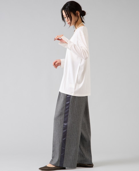 袖口カフスカットソー 詳細画像 ホワイト 8