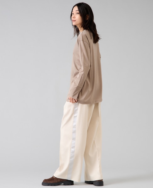 袖口カフスカットソー 詳細画像 モカ 10