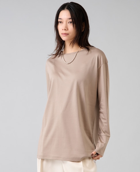 袖口カフスカットソー 詳細画像 モカ 3