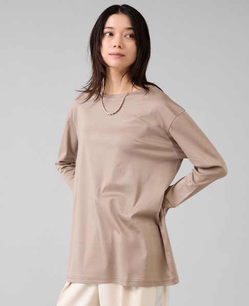 袖口カフスカットソー 詳細画像 モカ 4