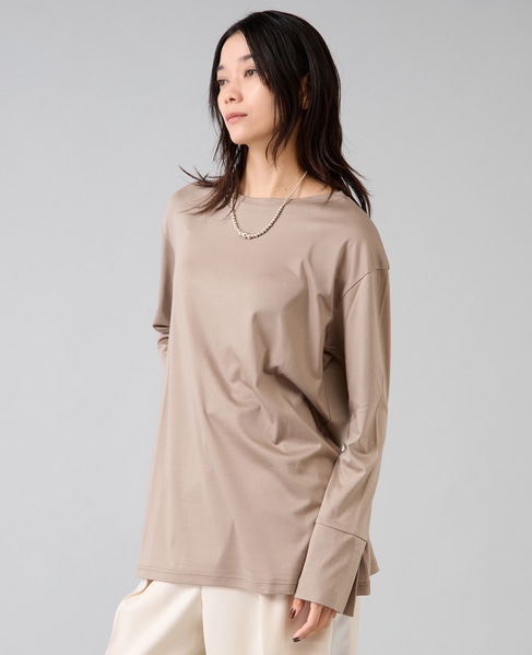 袖口カフスカットソー 詳細画像 モカ 5