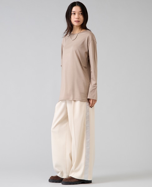 袖口カフスカットソー 詳細画像 モカ 8